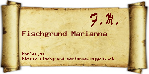 Fischgrund Marianna névjegykártya
